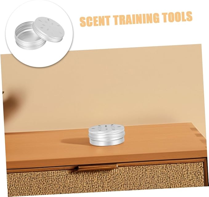 VANZACK 8Pcs Dog Scent Training Cans Durable Aluminum Nose Work Containers for Scent Detection and Training for All Dog Breeds Boost Performance Detection Activities