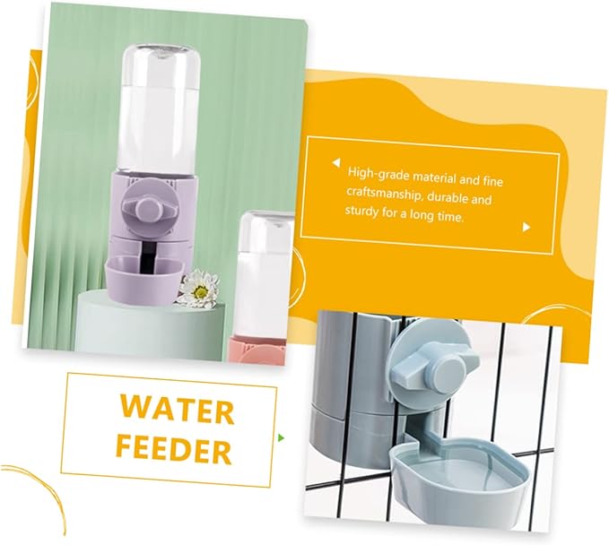 BESPORTBLE Hanging Pet Automatic Waterer Cage Dispenser for Dogs and Cats Lightweight and Practical Capacity Easy to Install for Feeding Pets Cages