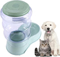 BESPORTBLE Automatic Pet Food and Water Dispenser Plastic Feeder for Dogs and Cats Easy to Clean Fresh Water Supply Green Color for Busy Pet Owners