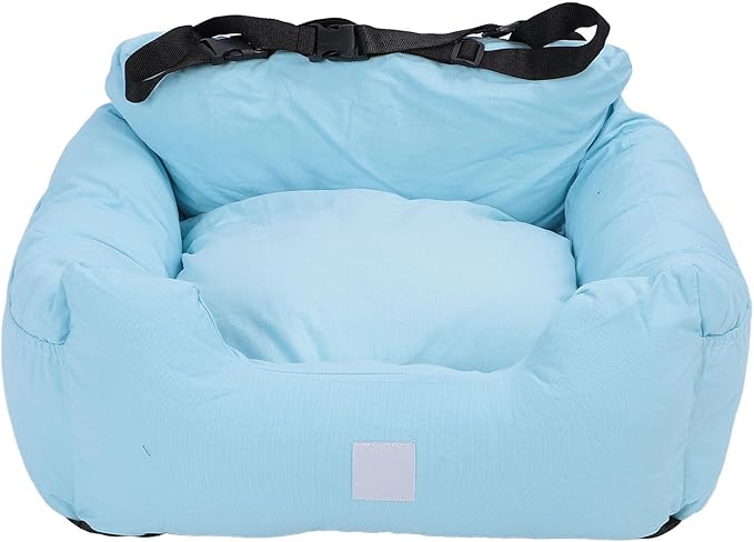 Fockety Dog Car Seat, Washable Breathable Dog Booster Car Seat Pet Booster Seat with Secure Straps, Pet Car Seat Portable Pet Travel Carrier for Small Medium Cats
