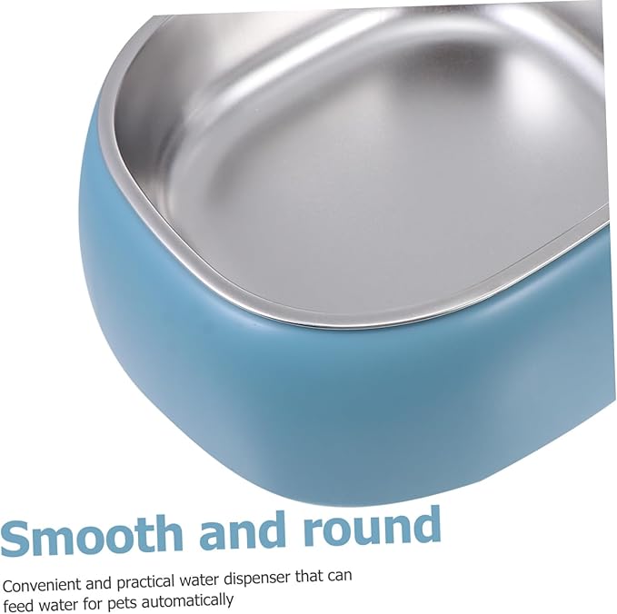 Automatic Pet Water Dispenser Bowl Compact and Practical Water Feeder for Cats and Dogs Capacity for Home Use Blue Abs Design