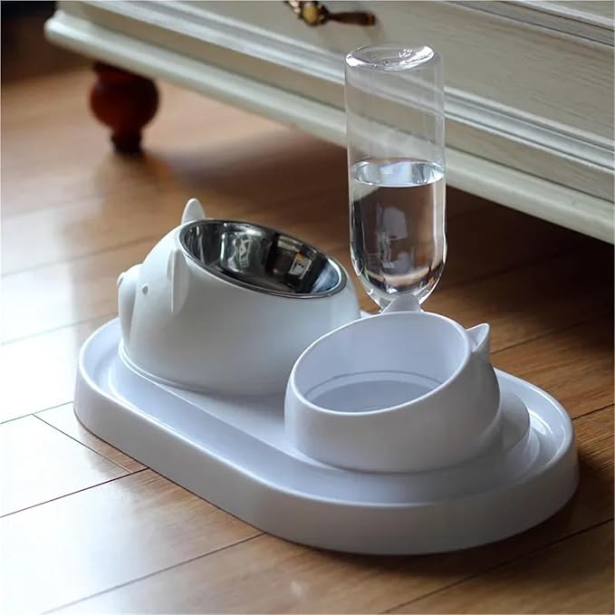 Snacko 1PCS Automatic Pet Water Feeder & Stainless Steel Dog and Cat Bowl - Ideal for Dogs and Cats