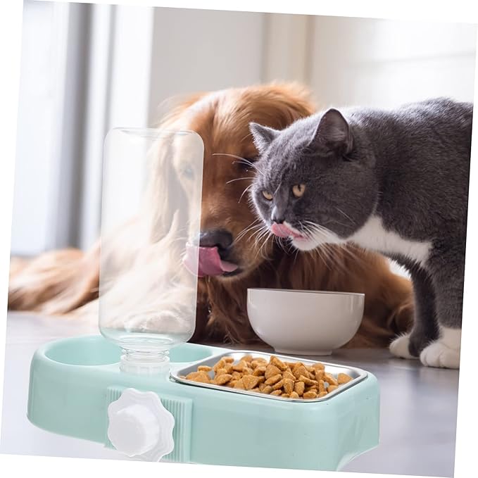 Automatic Water Refilling Pet Bowl No Spill Dog Food Bowls Elevated for Cats Dogs Multi-use Pet Feeder Detachable