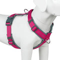 Plutus Pet No Pull Dog Harness, Adjustable Nylon Harness with Soft Padding, Reflective and Heavy Duty Dog Harness for Small, Medium, Large Dogs(Hot Pink, M)