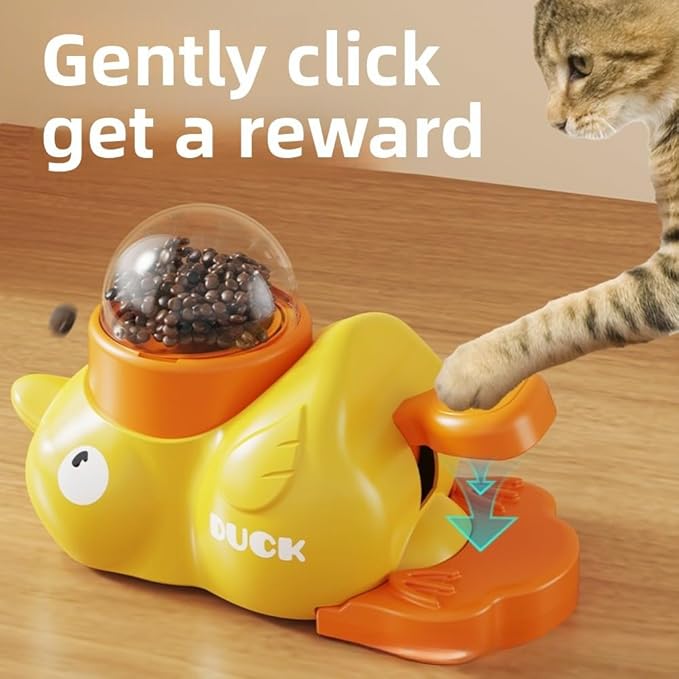 Dog Snack Auto Feeder - Food Toys | Turtle Toy Interactive for Pets, Mental Stimulation Training (Yellow)