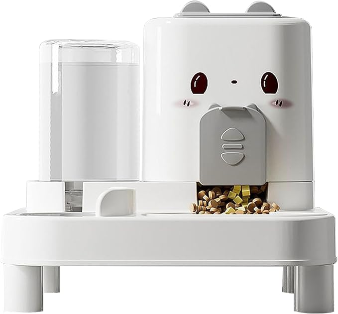 2 in 1 Dog Food Dispenser - Multifunctional Feeding Container with Water Bottle, Portable Food Storage | Detachable Waterer, Indoor and Outdoor Travel Accessory, Convenient Care Solution for D