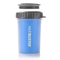 Dexas Lidded MudBuster Portable Dog Paw Cleaner, Medium, Pro Blue