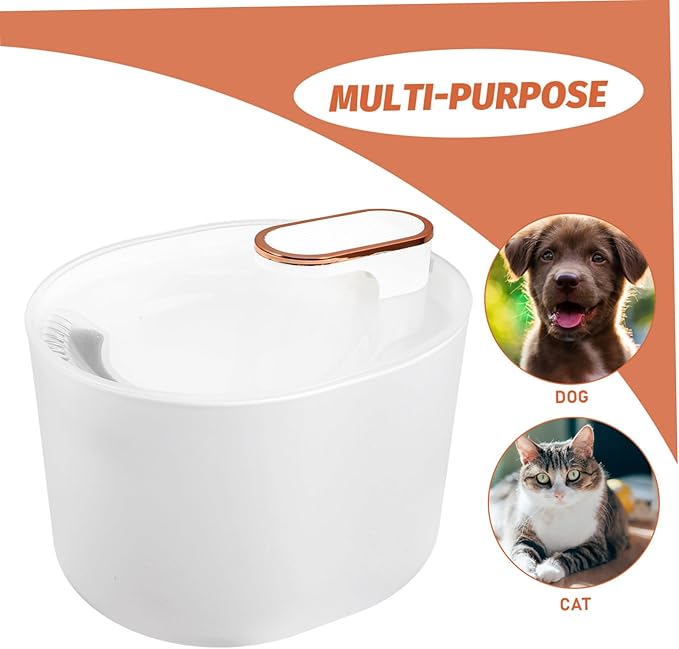 1set Automatic Cat Dog Water Fountain Dispenser Electric Pet Waterer Quiet and Led Low Water Indicator Material for