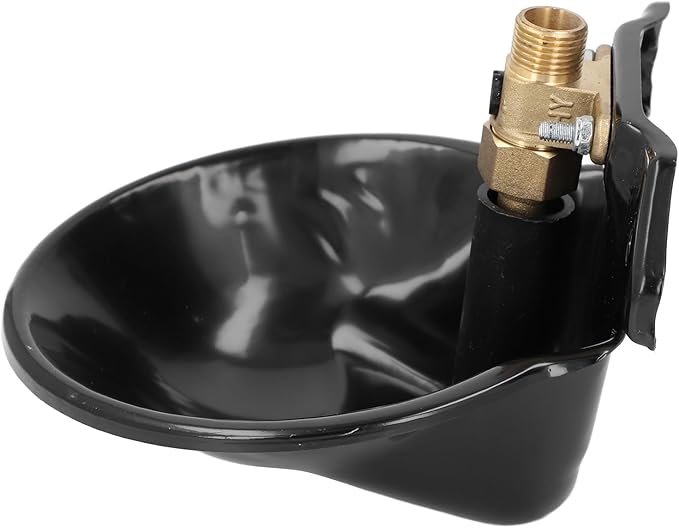 Goat Feeder, Automatic Water Bowl Farm Water Drinking Equipment with Copper Valve Goat Waterer Fountain Farm Feeding Water Bowl Automatic Water Dispenser for Dogs for Livestock