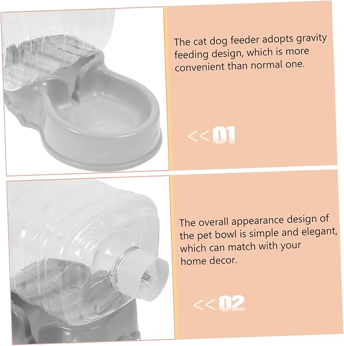 BESPORTBLE Automatic Pet Water Dispenser Gravity-Feed Water Feeder for Dogs and Cats Durable Lightweight Compact for Home Use Easy to Clean