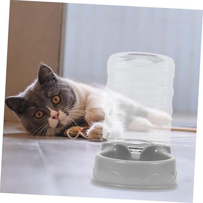Cat and Dog Feeder Bowl Automatic Water Dispenser Plastic Material Easy to Clean