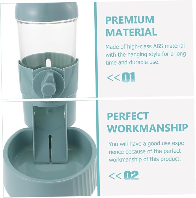 Yardwe Hanging Automatic Pet Food Feeder Material Non-tip and Cats Easy to Install Feeding Station for Puppies and Kittens