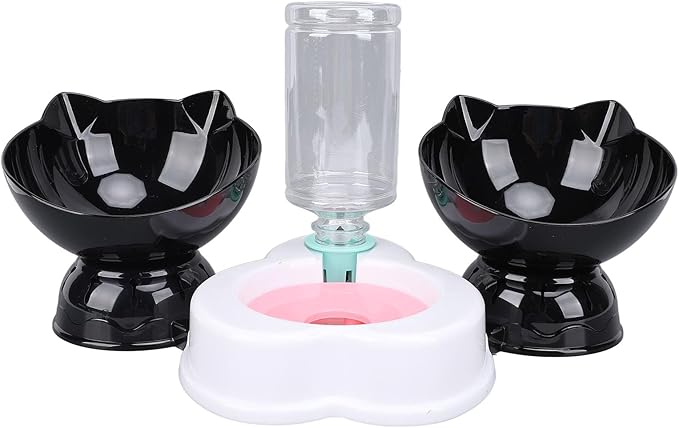 Pet Feeder and Water Dispenser Set, Neck Guard Automatic Dog Feeder and Dog Water Dispenser for Small Dogs Cats Pets Animals (Style Two)