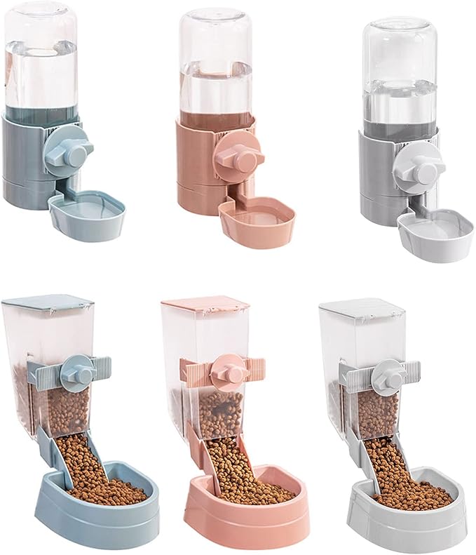 XISAOK Pet Automatic Food Dispenser for Auto Water Feeder Fed for Small Dogs/Puppies/Cats Easy to in Cage 3