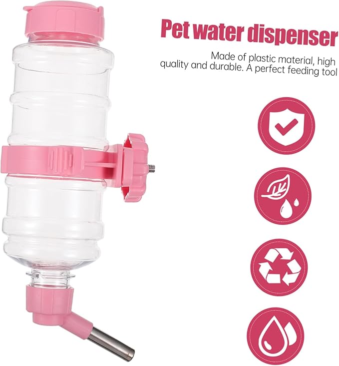Hanging PET Water Dispenser Automatic Water Feeder for Dogs and Cats Leak-Proof Gravity Drinker Ball for Rabbits and Chinchillas