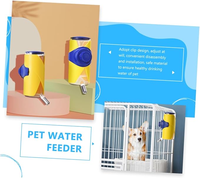 Mikikit Automatic Pet Waterer Wear Resistant Household Water Feeder for Dogs Cats Convenient Gravity Dispenser with Unique Design for Hydration Pet Accessory for Home