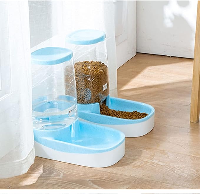Spill Water Dispenser/Pet Automatic Feeder Pet Supplies Cats Dogs Automatic Waterer Dispenser 3.8L Or Food Automatic Feeder For Pet Pet water dispenser (Size : Water dispensers) (Feeders)