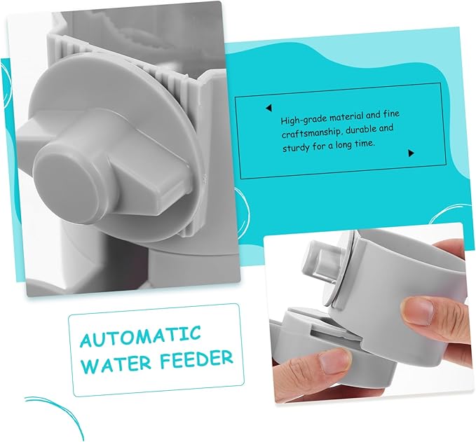 Yardwe Dog Water Dispenser Automatic Cat Feeder Hanging Water Bowl Easy Install Long-Lasting