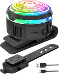Tubasion XL 2-Uses Dog Collar Light Rechargeable, 8 Modes LED Safety Light Clip On for Dog Raincoat/Jacket, IPX7 Waterproof Dog Lights for Night Walking, Running, Camping, Cycling