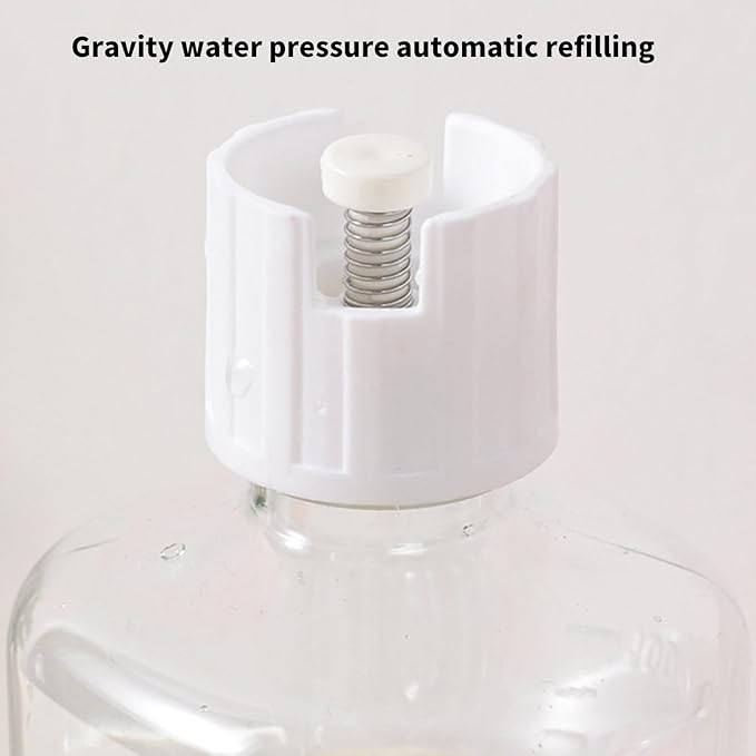 Elevated Pet Feeders with Removable Bottle 500ml Automatic Water Dispenser Cat Dogs