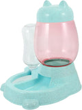 Pet Feeder Waterer Cat and Dog Automatic Water Dispenser Food Dispenser No Spill Bowl Easy Maintenance