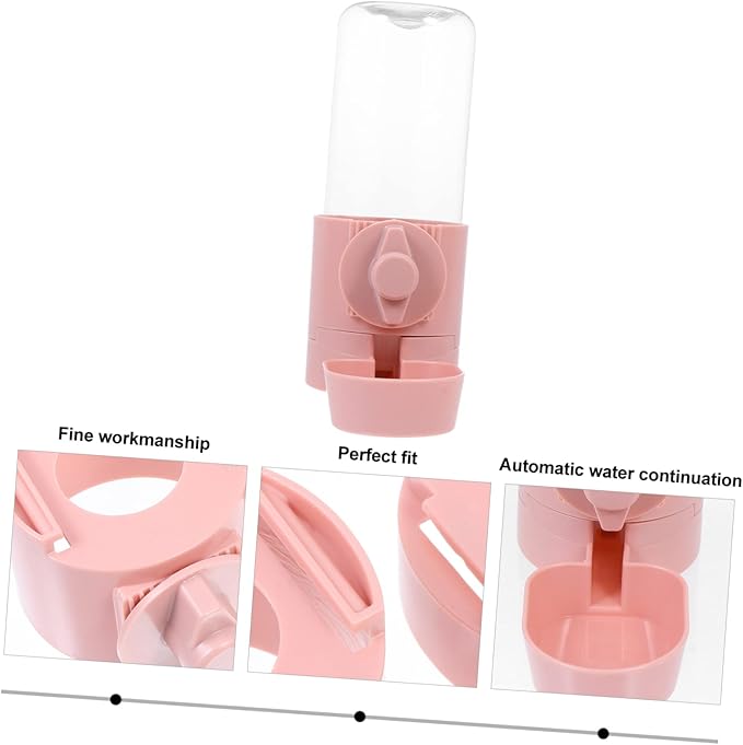 1Pc Hanging Automatic Water Feeder for Dogs Cats Pets Portable Water Dispenser with Bottle Design for Busy Pet Owners for Cages and Travel