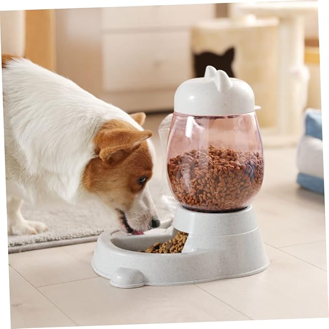 VANZACK Automatic PET Water Feeder Cat Ear Design Creative PET Drinking Tool for Dogs and Cats Easy Clean Water Dispenser 2L Capacity Grey
