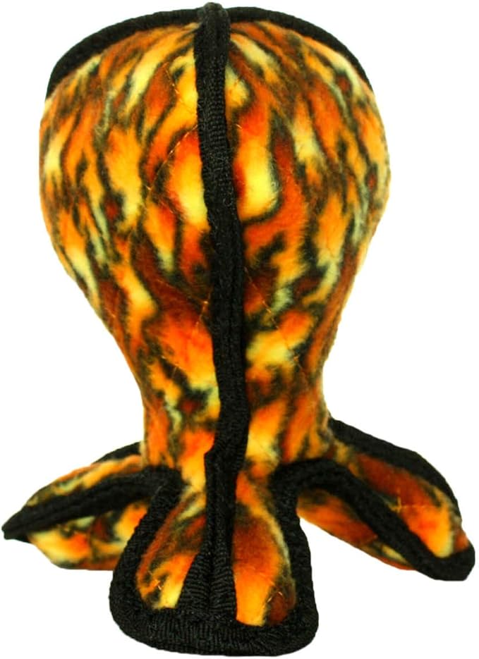TUFFY® - World's Tuffest Soft Dog Toy - Alien - Multiple Layers. Made Durable, Strong & Tough. Interactive Play (Tug, Toss & Fetch). Machine Washable & Floats. (G3 Fire, Large 2 Pack)