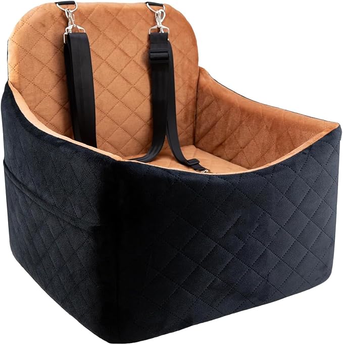 Elevated Dog Boosters Providing Better Visibilities and Security During Vehicle Cycling Features Nonslip Base Dog Car Seat