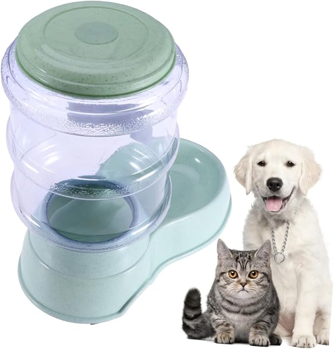 Sosoport Pet Food Drink Dispenser Dog Cat Automatic Feeder Water Bowl Slow Feeder Plastic Pet Supplies