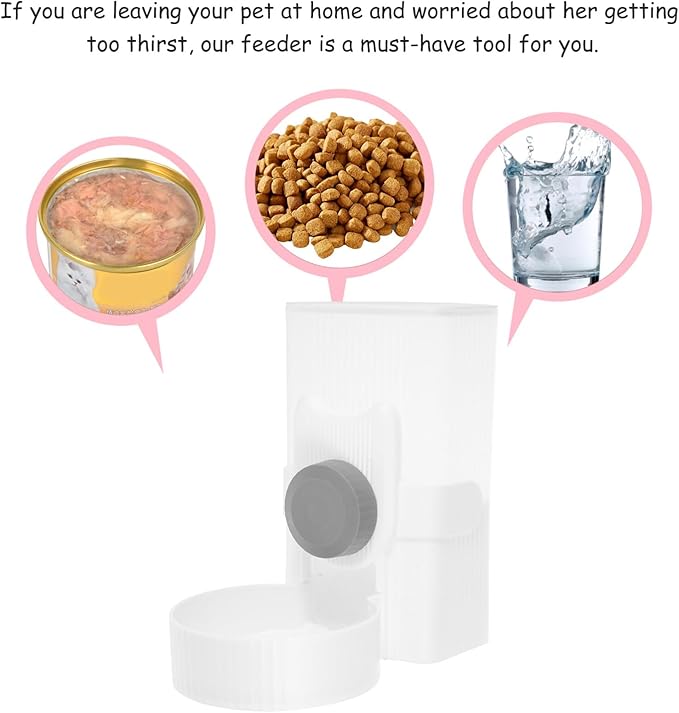 POPETPOP Automatic Pet Food Feeder Hanging Type Cat Dog Food Dispenser Pet Supply Easy Install Safe Design for Use