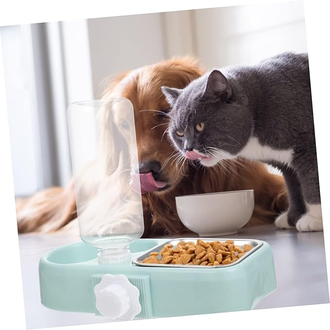 GALPADA 1set Automatic Cat Feeder Dog Food Bowls Water Dispenser Food Dispenser Cat Feeder