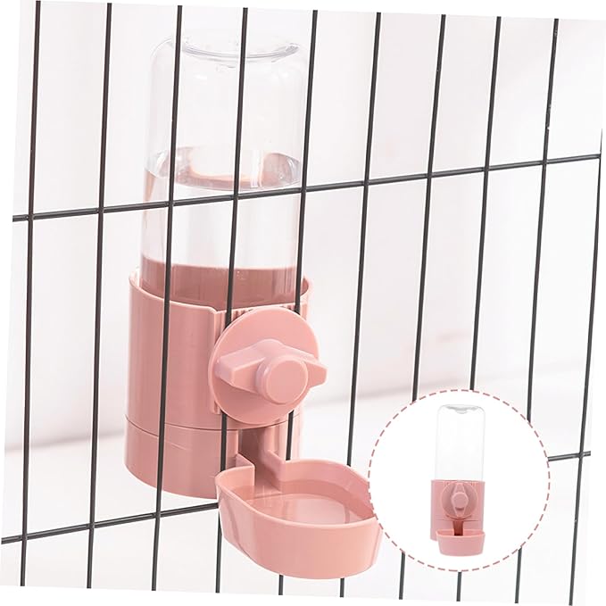 1Pc Hanging Automatic Water Feeder for Dogs Cats Pets Portable Water Dispenser with Bottle Design for Busy Pet Owners for Cages and Travel