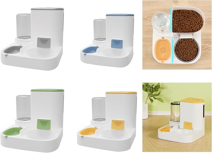 Anti-Slip Base Pet Dog Bowls Automatic Water Dispenser Food Feeding Bowl for Feeding Puppies Indoor Food Dish for Cats for Dogs Large