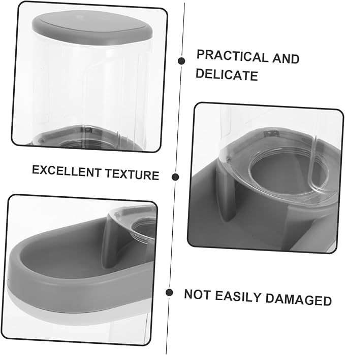 BESPORTBLE Automatic Pet Feeder Capacity Dog Cat Gravity Feeder Auto Water Dispenser No Spill Bowl for Small to Pets