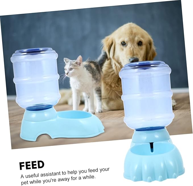Automatic Dog Water Dispenser Gravity Pet Water Bowl Easy Clean for Cats Dogs Random Color