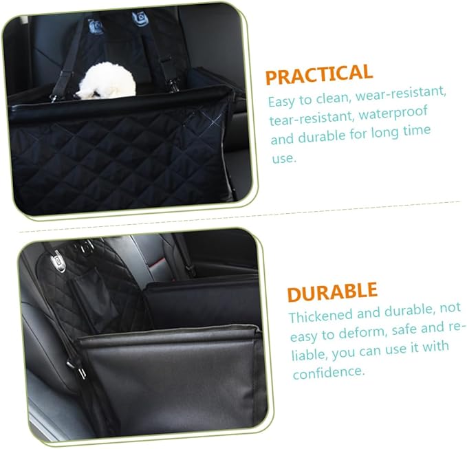 POPETPOP Dog Car Seat Cushion Thickened Non-Slip for Dogs Washable Storage Feet