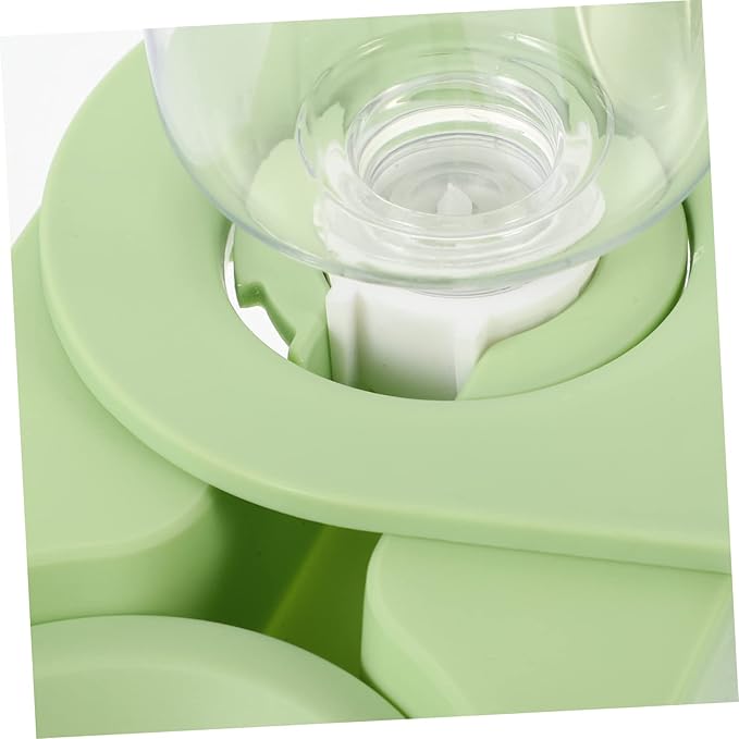 Pet Feeder Detachable Bowls Dual Bowl Cats and Dogs Easy to Feeding Station Automatic Water Dispenser Space-Saving Design