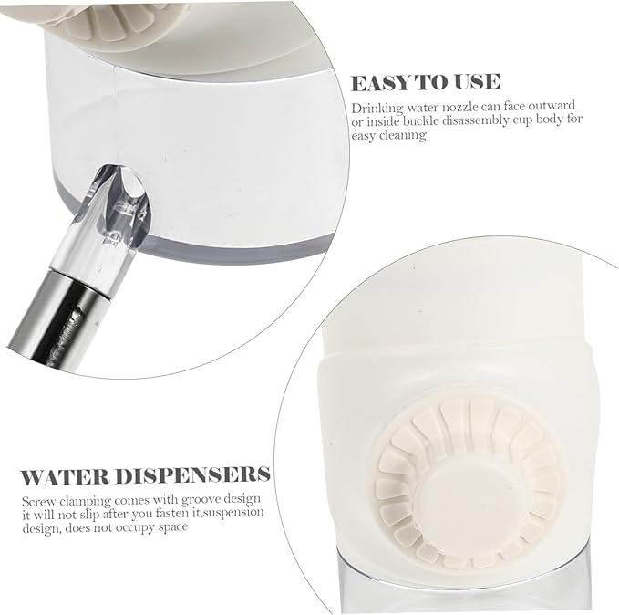 Household Pet Water Dispenser Control Automatic Feeder for Dogs Cats Easy Hanging Design Capacity for Home Travel