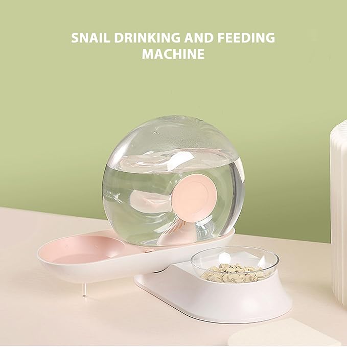 2.8L Pet Water Dispenser Shape Automatic Drinking Fountain Waterer Feeder Bowl Dispenser Automatic Cat Feeder Dog Feeder for Cats Dogs Puppy Non Slip Design(Grey)(Blue)