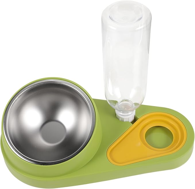 TOYANDONA Pet Food Bowl with Automatic Water Dispenser Lightweight Pet Feeder for Cats and Dogs Compact Design Safe Food Storage