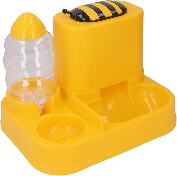 2 in 1 Automatic Pet Feeder and Water Dispenser Set, Automatic Cat Food Dispenser, Large Capacity Dry Wet Separation Dog Cat Gravity Food and Water Dispenser