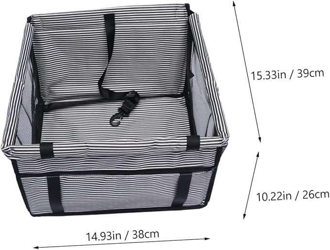 BESPORTBLE Pet Travel Carrier Safety Belt Breathable Dog Car Seat Cover for Cars Easy to Install Pet Seat for Dogs and Convenient Travel