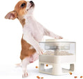 GYDD Dog Feeder, Dog Food Dispenser, Puppy Treat Dispenser Slow Feeder Dog Bowl Slow Eating Fun Feeding Supplies to Improve The Intelligence of Pets White