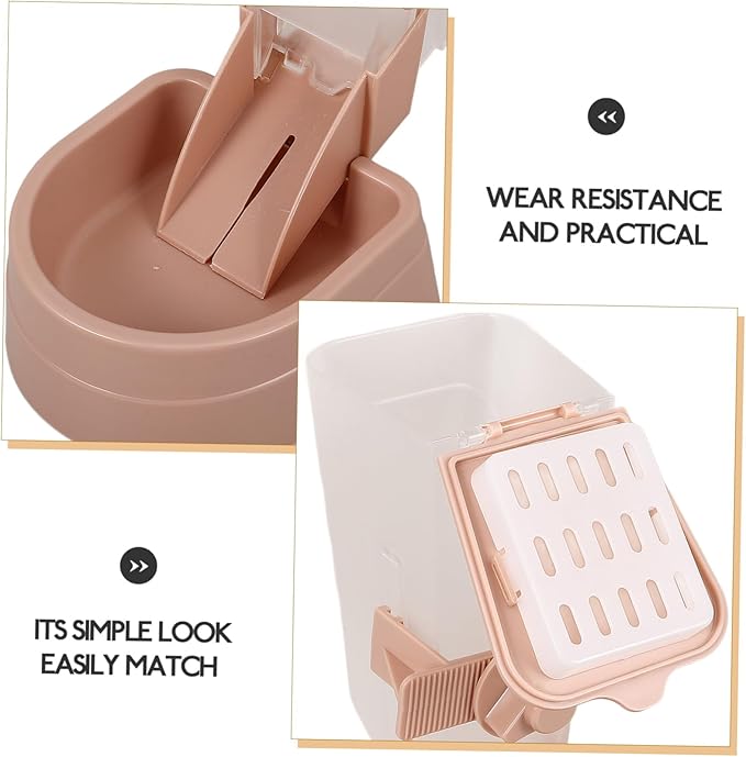Pet Feeder and Water Dispenser for Cats Dogs Automatic Cat Feeder Cage Accessory