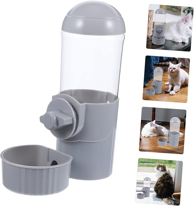 Kisangel Convenient Automatic Water Feeder Easy to Install Hanging Pet Water Dispenser Compact Design for Home Use Capacity for Puppies and Kittens