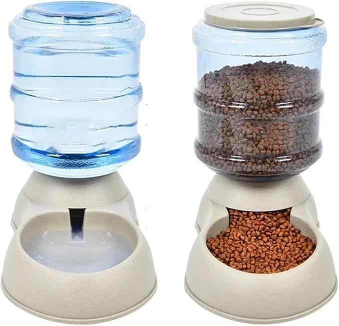 3.75L Large Automatic Feeder Drinker Dispenser Pet Bowl Dish(Feeder Blue)