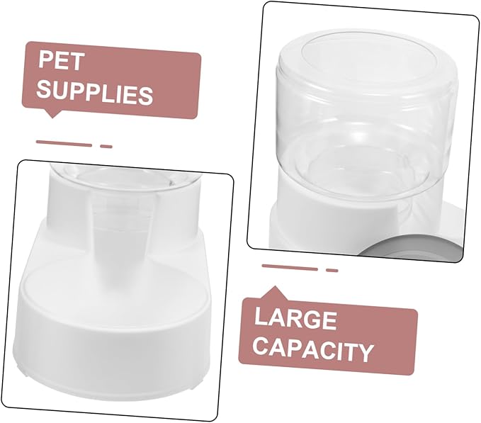Automatic Pet Feeder Dispenser for Dogs and Cats Self-Filling Food Bowl Convenient and for Pet Feeding -Spill Design