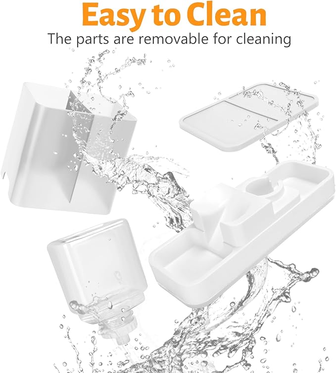 Yummy Sam Automatic Small Pet Feeder and Water Dispenser, 2 in 1 Gravity Cat Auto Pet Feeder and Waterer Set Feeder Dish for Small Medium Pets Dog Puppy Kitten (White)