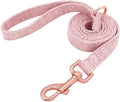 Personalized Dog Collar Custom Nylon Dog Collar Engraved Name ID Adjustable for Small Medium Large Dog Chihuahua Pitbull Pink Leash S